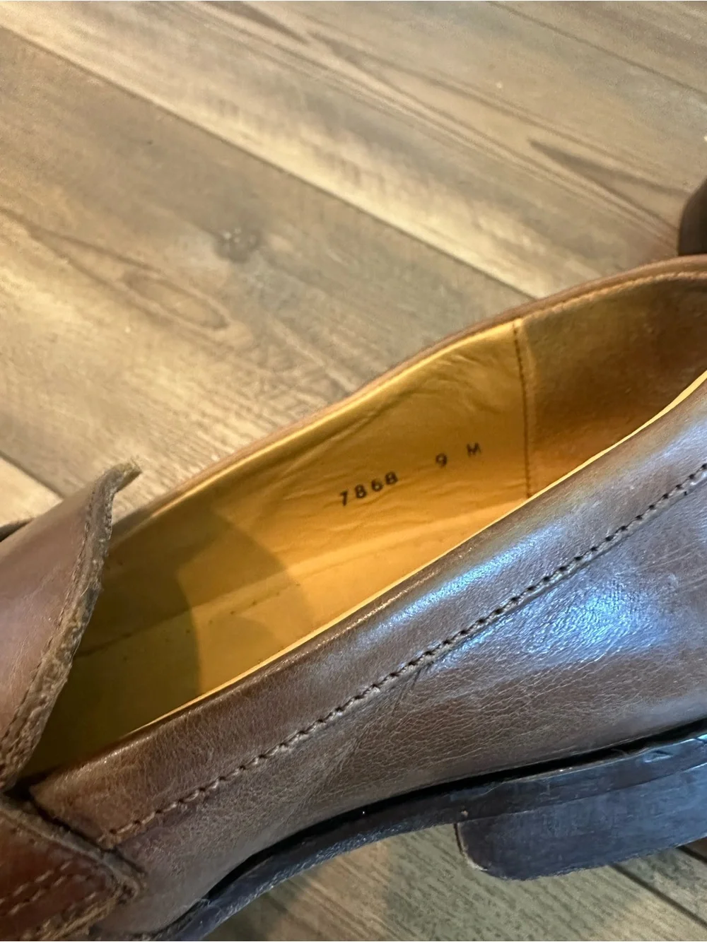 Mercantini Fiorentini Italian Brown Leather Men’s Penny Loafers Sz 9